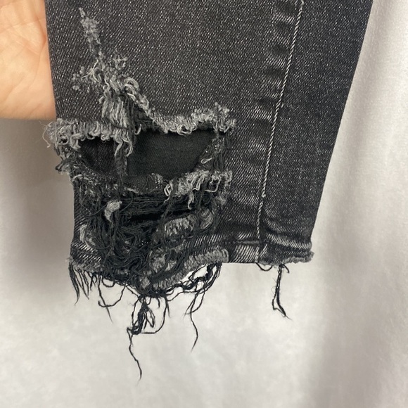 AGOLDE Sophie Mid Rise Skinny Crop Temple - Black Jeans - Size 28 - Picture 7 of 15